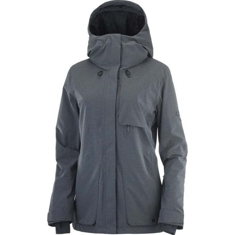 Salomon Proof Light Insulated Hoodie Women's Ski Jackets Black | CA 93T87